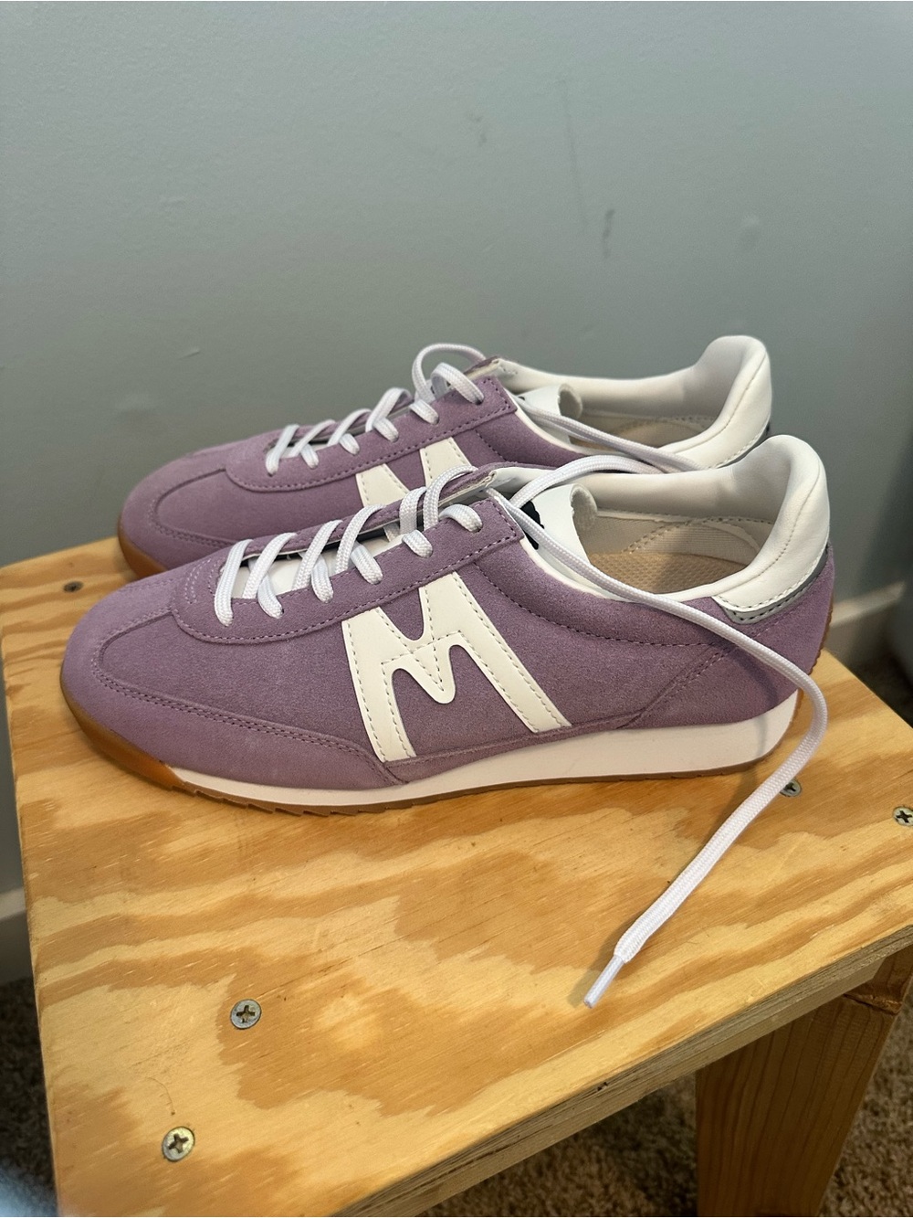 M-Logo Lavender Suede Women's Sneakers